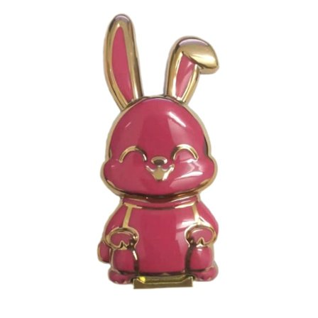 Ny Kanin Telefonbrakett, Søt Kanin Telefonholder Stativ, Tegneserie Kanin Telefonholder 3D(Rose rød)