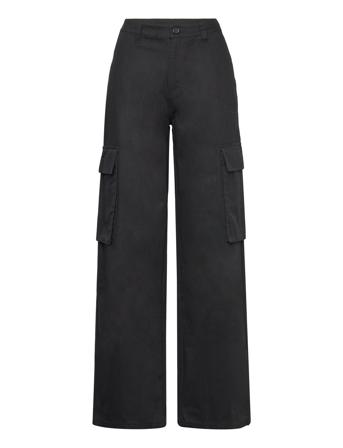 Cargo Trousers Trousers Cargo Pants Svart Rosemunde*Betinget Tilbud