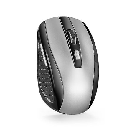 Trådlös mus datormus trådlös optisk mus bärbar dator möss (Silver)