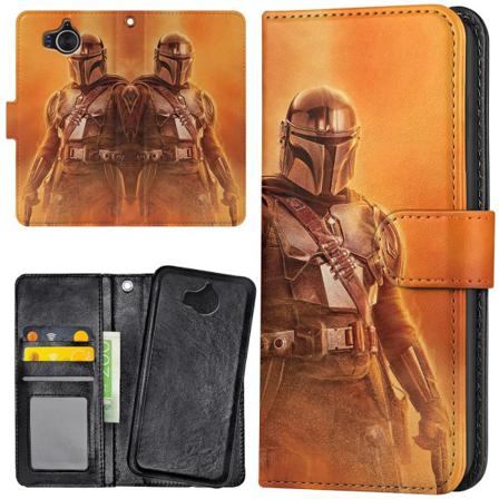 Huawei Y6 (2017) - Plånboksfodral/Skal Mandalorian Star Wars
