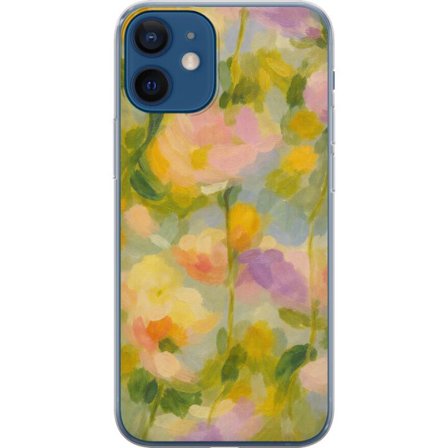 Kompatibelt Mobilskal till Apple Apple iPhone 12 mini Mjuka sommarblommor i drömsk pastellharmoni