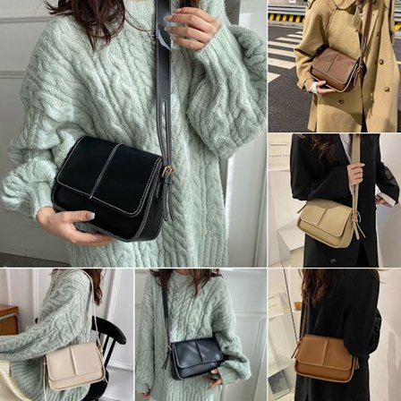 Mode Kvinnor Pure Color Axelväskor Handväskor