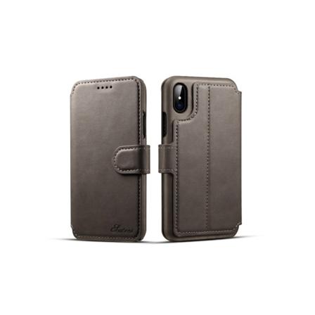 Elegant Plånboksfodral (Class-S) för iPhone X/XS Grå