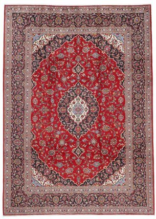 Medallion Large Keshan Rug 247X346 Wool