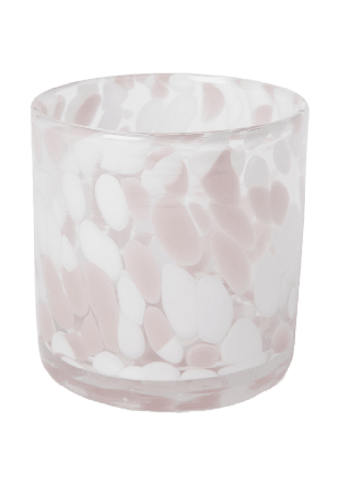 Åhléns Home Ljuslykta LUMA DOTS 10 cm Ljuslyktor & ljushållare Vit ONESIZE