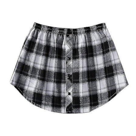 Skjortförlängare Justerbar skiktning Fake Tops Nedre Sweep Fåll med elastiskt midjeband Minikjol red and white