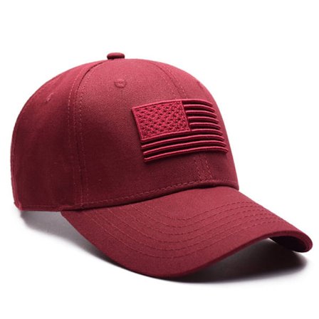 Amerikansk flagg brodert baseball caps for menn og kvinner F