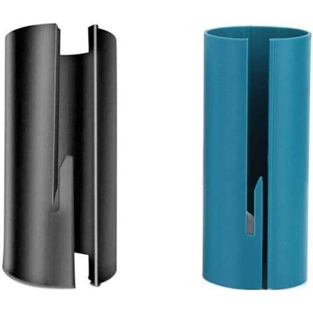 Mini Gavepapir Skærer, 2 Styk Bærbare Gavepapir Skære Værktøjer, Gavepapir Rulle Skærer, Gavepapir Skærer (Sort + Blå)