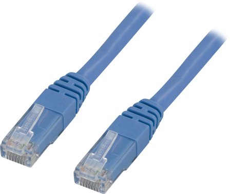 Deltaco Koblingskabel - RJ-45 (hann) til RJ-45 (hann) - 1 m - UTP - CAT 6 - blå