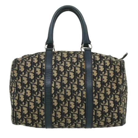 Dior Vintage Pre-owned Canvas travel-bags Blå, Dame Vintage Tasker, Størrelse: ONE Size