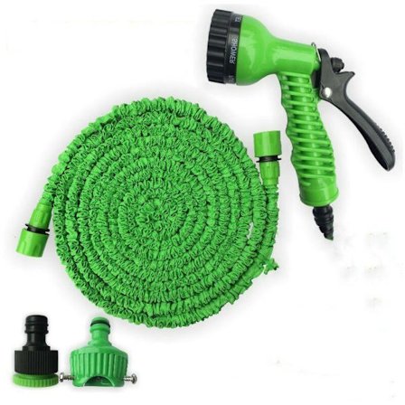 C2615A Basic Slang - Expanderbar Vattentrycksslang, Grön, 15 Meter