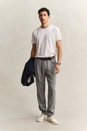GANT Herren Hose aus Lyocell (40) Grau