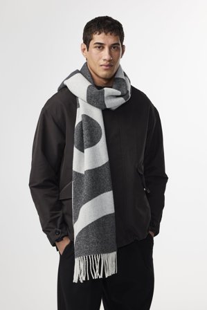 NN.07 Logo 9021 Schal Herren Multi Wolle
