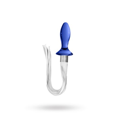 CHRYSTALINO Tail - Blue - Vuxen.se - Buttplug, stora & små butt plugg