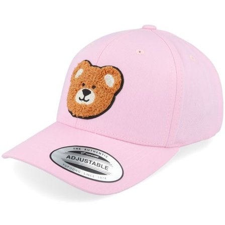 Kiddo Cap - Rosa adjustable Keps - Kids Bear Chenille Patch Pink Adjustable @ Hatstore