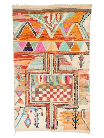 Handgeknüpft Berber Moroccan - Mid Atlas 155X258 Wollteppich Klein