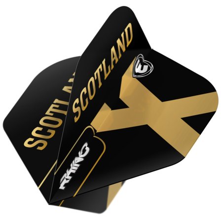 Winmau Flights Standard Rhino Scotland Black/Gold 9pcs Extra Thick Durable Pro Darts Flights Set