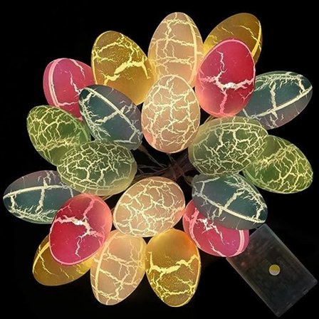 20 stk. påskeæg dekoration lys, påskeæg LED lys, påskeæg lys.