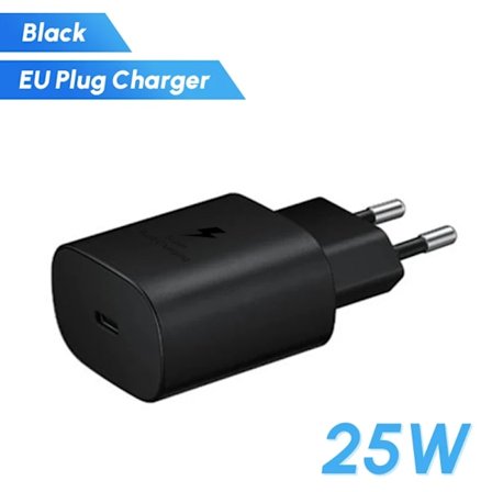 Original Samsung 25W Super Snabb Laddare PD Type C EU US Adapter Galaxy S25 S24 S23 S22 A56 A55 A26 A05s A54 A16 Z Fold Z Flip 6