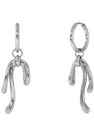 Edblad Lace Hoops Steel Smycken & klockor Dam Grå ONESIZE