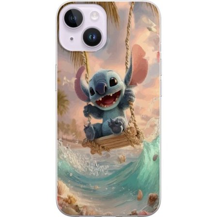 Kompatibel Mobilcover til Apple iPhone 15 Plus Disney Stitch blå alien sød figur samleobjekt
