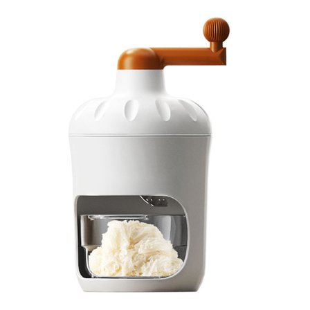 Hånddrevet ishakker med kniver i rustfritt stål, sikker, bærbar isknuser for hjemmet, restauranter, kafeer og matboder