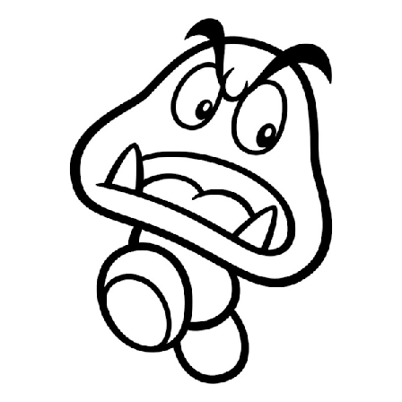 Väggdekor - Super Mario Goomba