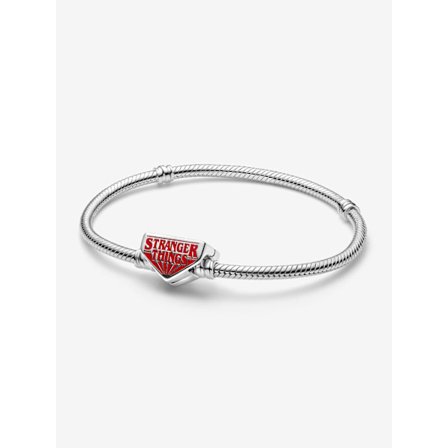 Pandora - Stranger Things - Käärmeketju rannekoru lukolla - Sterlinghopea 7.5in/19cm