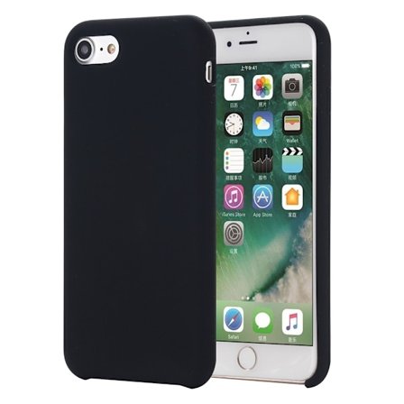 Liquid Silicone iPhone 7/8/SE 2020/SE 2022 case - Black