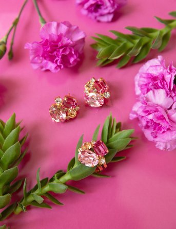 Caroline Svedbom Mini Carolina Earrings - Pink - ONE SIZE