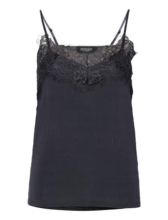 Slclara Singlet Top Ærmeløs Top Blå Soaked In Luxury