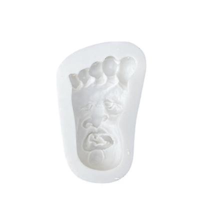 Sydän ja aivot, kauhupalmu, kengänpohja, suklaakakku fondantin koristemuotti_y D