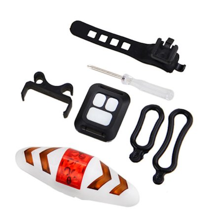 Trådløs fjernkontroll sykkel baklys med styrefunksjon