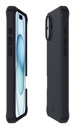 MOBILIS SPECTRUM_R CASE FOR IPHONE 16 PLUS - SOLID BLACK MAT - SOFT BA ACCS