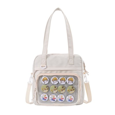 Kvinnor Crossbody Ita Väskor Genomskinlig PVC Fönster Flickor JK Väska Mode Axelväskor Handväskor för Skolan