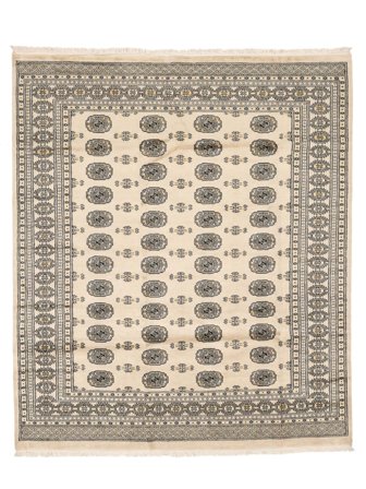 Pakistan Buchara 2Ply Teppich 204X237 Braun/Beige Wolle, Pakistan