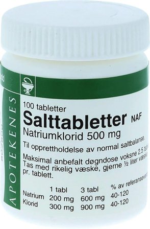 NAF Salttabletter NAF tab 500mg