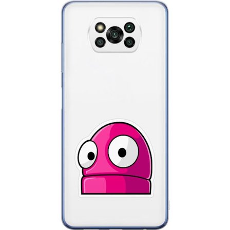 Kompatibel Mobilcover til Xiaomi Xiaomi Poco X3 Pro Rosa tegneseriefigur med store øjne i legende og humoristisk stil