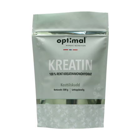 Optimal Nordic Nutrition Kreatin Monohydrat, 500 g