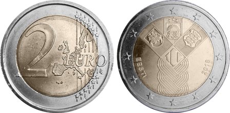 Estland 2018 - 100th Anniversary of the Baltic States - 2 euro mønt