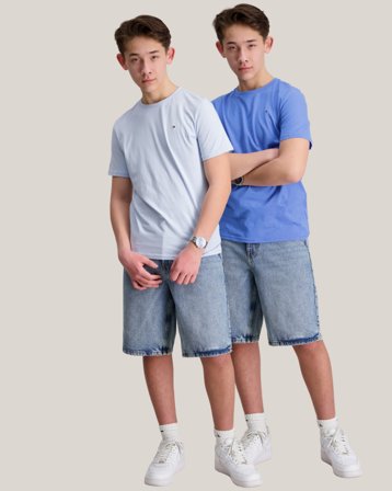 Tommy Hilfiger 2 PK SS TEE Wit T-shirts Jongens - Kids Brand Store