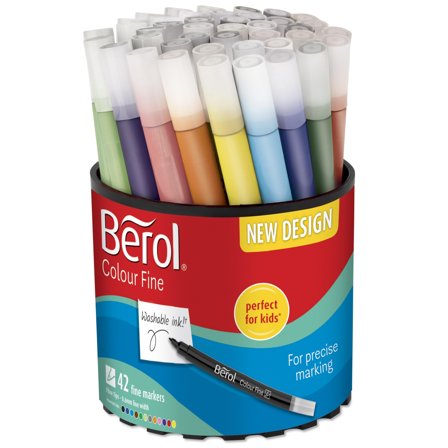 Berol Colour Fine Tip Lot de 42 (3 ans et +)