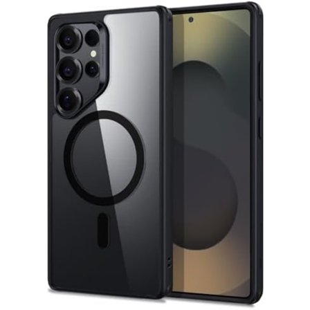 Chrome Mag-fodral för Samsung Galaxy S25 plus svart