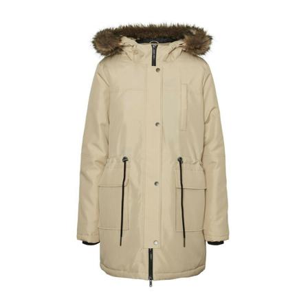 Noisy May, Nmmolly L/S Parka Noos Beige, Dames, Maat:XL