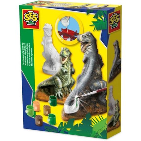 Moulage och målning - SES CREATIVE - T-Rex - 3D gipsdinosaurie