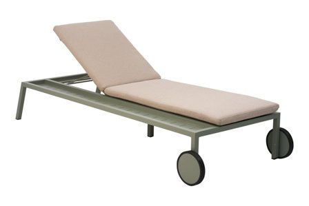 Brafab Samvaro Solsäng Dusty Green/Teddy Beige, Utemöbler