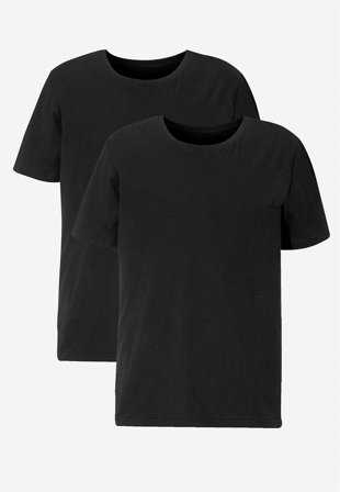 Cellbes of Sweden - T-skjorte 2-pack i svart + svart for menn i størrelse 8XL