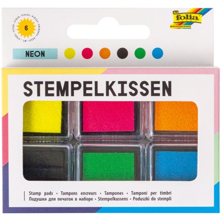 Folia Ink Pads Neon 6-pack