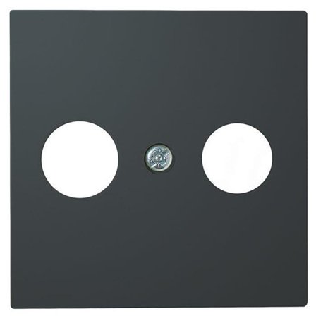 Elko EKO09487 Keskiölevy radio/TV, musta, Kytkimet & pistorasiat