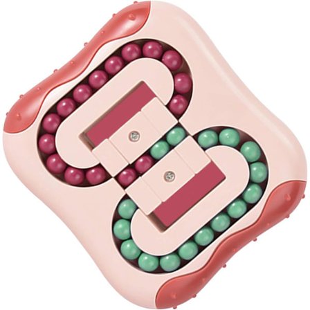 Avlastning roterende magisk bønnekube legetøj firkantet roterende små perler magisk kube børns puslespil aflastning speciel form magisk kube boldspil